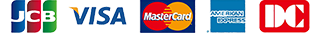 JCB VISA MasterCard AmericanExpress　DC card 対応